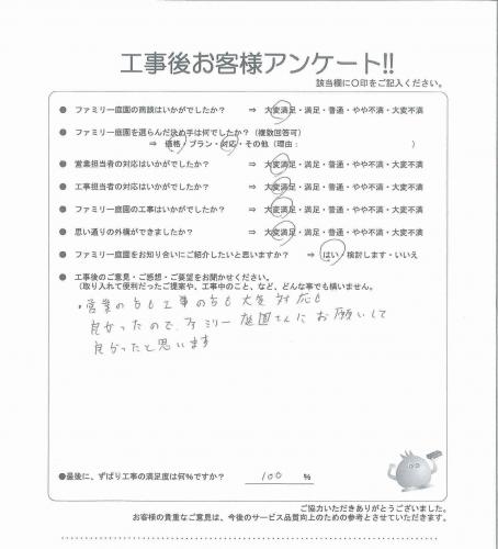 大阪府南河内郡河南町 I様