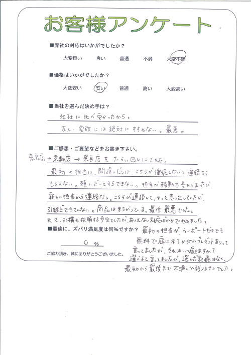 工事の感想を聞かせてください。