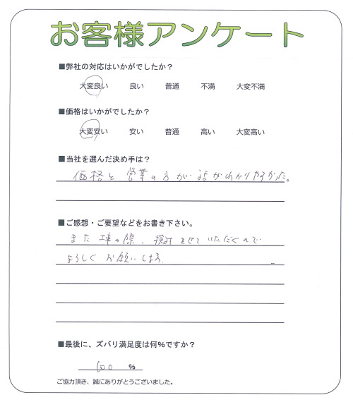 大阪府池田市 I様