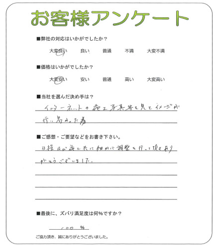 大阪府大阪市旭区 I様