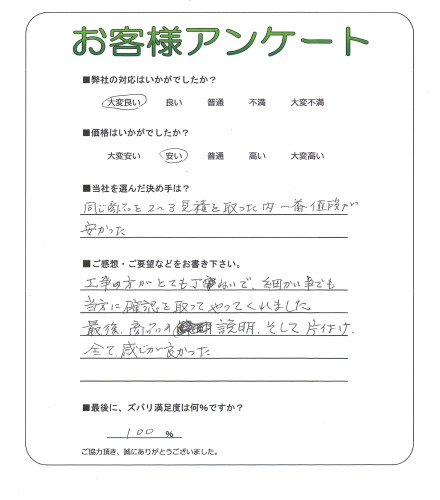 大阪府泉大津市 M様