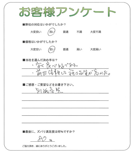 大阪府八尾市 N様