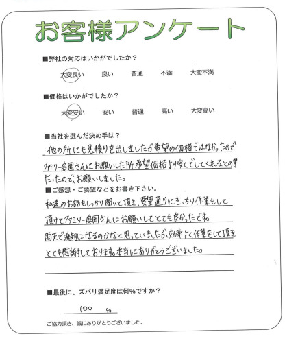 大阪府泉大津市 T様