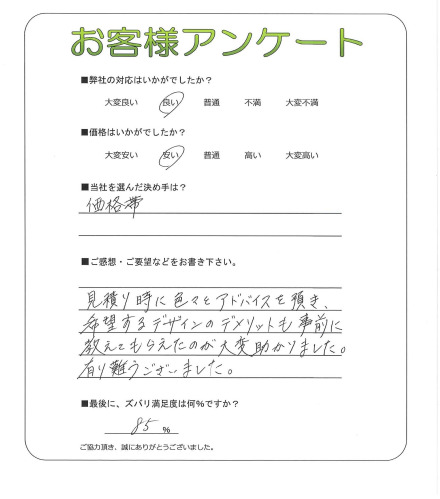 大阪府堺市東区 I様