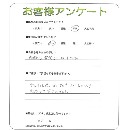 大阪府泉大津市 O様