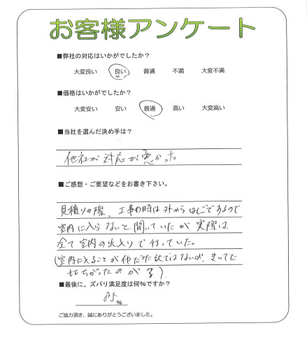 大阪府大阪市東成区 N様