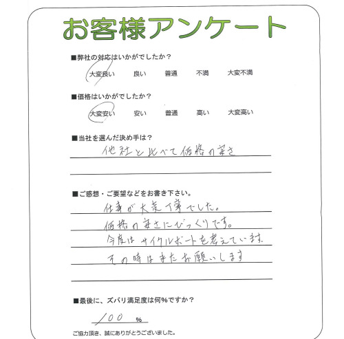大阪府寝屋川市 K様