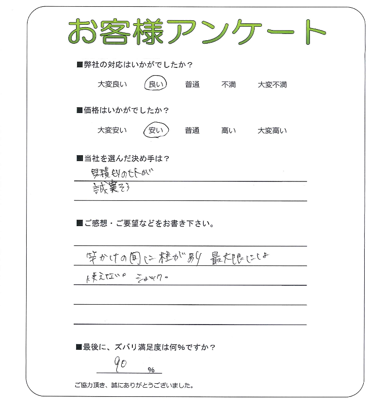 大阪府寝屋川市 T様