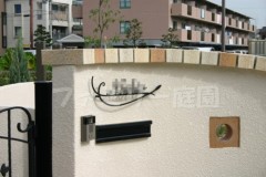 ポイント レンガ笠木
