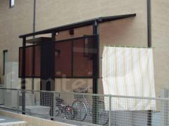 ベランダ屋根 YKKヴェクターテラス1階 F型フラット屋根 目隠しパネル