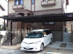 車庫ガレージ雨除け屋根 三協立山アルミ Uスタイルポート