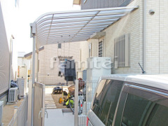 洗濯雨除け YKKヴェクター(ベクター)テラス屋根1階 R型屋根 物干し