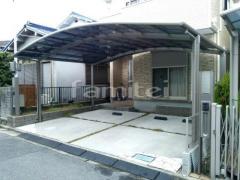 カーポート LIXILカーブポートシグマ2台 ベランダ屋根 フラットテラス2階