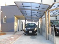 カーポート プライスポート 縦2台用(縦連棟) R型アール屋根