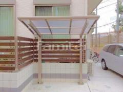 自転車バイク屋根 プライスポートミニ ベランダ屋根 フラットテラス2階