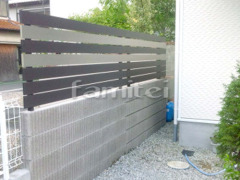 木製調目隠しフェンス塀 モダンウッド