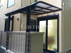 雨除け屋根 YKKAP ヴェクターテラス屋根(ベクター) 1階用 R型アール屋根 物干し