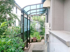 洗濯干し屋根 YKKヴェクターテラス1階 目隠しパネル