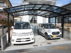 カーポート レイナポート横2台 目隠しフェンス塀 木製調ルシアスH04型
