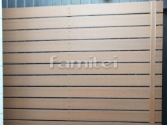 目隠しフェンス塀 F&F マイティウッド 平板 樹脂