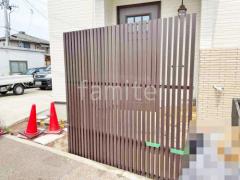 アルミ形材 フェンス 木目調目隠しウォール 格子ウッド 目隠し 木調・ラティス