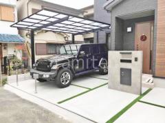 新築シンプル オープン外構