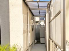目隠しフェンス塀 洗濯干し屋根