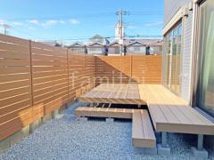 新築シンプル セミクローズ外構