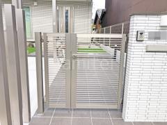 親子両開き 門扉 LIXIL AB YR2型 細横桟