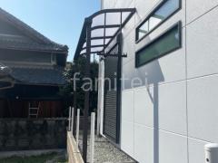 1階テラス屋根 (雨除け) YKKAP ソラリアR アール屋根 スタンダード 壁付