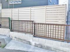 目隠しフェンス塀 LIXIL AB YS3型 2段柱