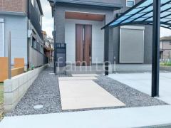玄関アプローチ 床タイル貼り タカショー セラマイカ