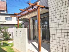 フル木製調テラス屋根 YKKサザンテラス パーゴラタイプ1階