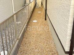 犬走り 錆砂利敷き