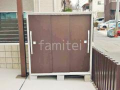 物置 木製調デザインアルミ角柱