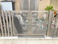 両開き 門扉 LIXIL AB YR2型 細横桟