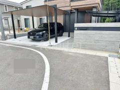 新築シンプル オープン外構