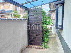 テラス屋根 ウッドデッキ 目隠しフェンス