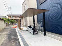 カーポート1台 (単棟) LIXIL 木製調 カーポートSC フラット屋根 吊り下げ屋根