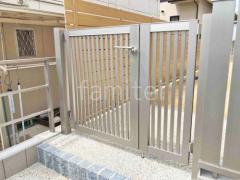 親子両開き 門扉 LIXIL AB TR3型 太たて桟