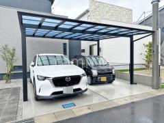 新築シンプル オープン外構
