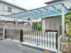 カーポート YKKエフルージュFIRST横2台