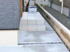 玄関アプローチ階段 床タイル貼り 新井窯業 アドバン