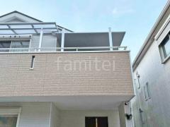 2階ベランダ屋根 LIXIL テラスSC 壁付けタイプ フラット屋根 壁付
