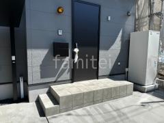 郵便ポスト (郵便受け)取付 YKKAP エクステリアポスト T10型 床タイル張り LIXIL パセオ スクエア シンプル