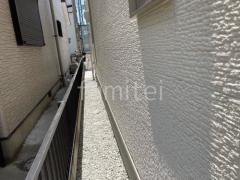 犬走り 防犯砂利敷き バラス砕石 防草シート加工